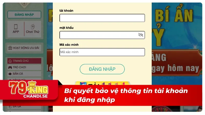 Thủ thuật an toàn cho account khi đăng nhập 79King